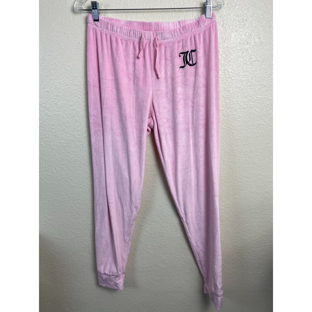 Juicy Couture Womens velour Jogger‎ Pants size Small Pink Soft Pull on Y2K 90s